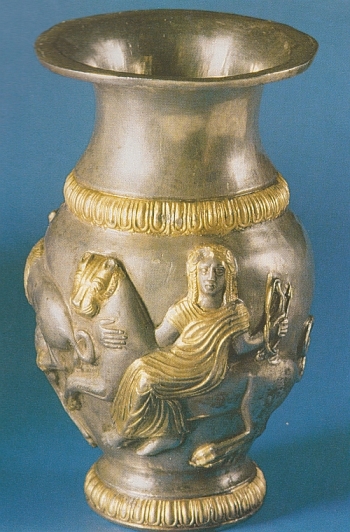 Kybele riding her lioness - Gundestrup Cauldron